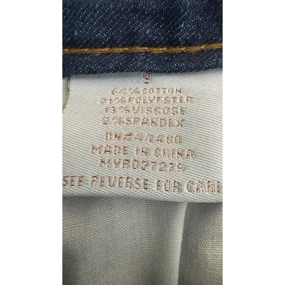 NWT Tinsel Town 9/29 High Rise Denim Shorts Blue Frayed Hem Casual Summer - Picture 14 of 15